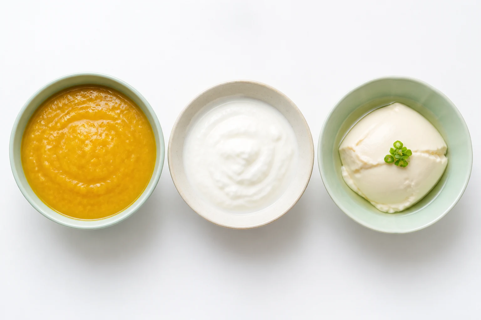 발치 후 회복식 3종 — 단호박죽, 플레인 요거트, 부드러운 두부 요리