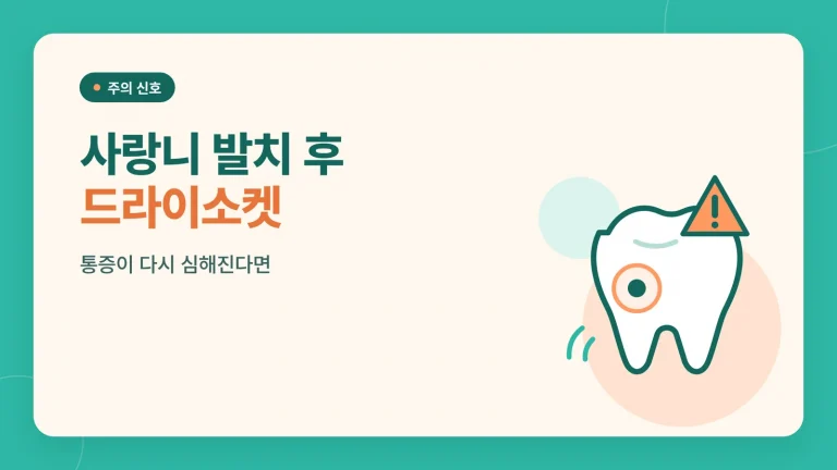 사랑니 발치 후 드라이소켓 썸네일